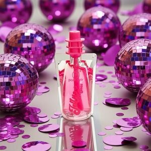 Hot Pink Lip Jelly Clear Gloss High Shine Hydrating Moisturizing Portable Pouch